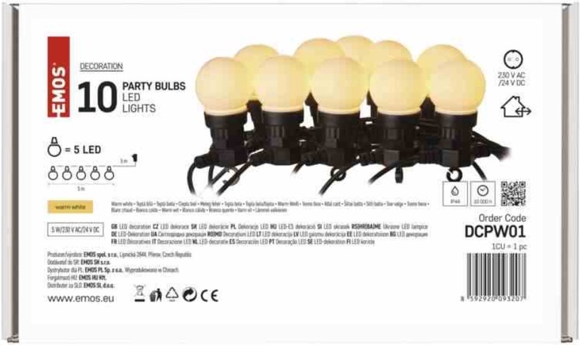 Светильник Trio Party Bulbs ZY1939, 2.25Вт, LED, IP44, черный, 12 см x 26 см