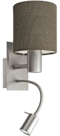 Eglo Pasteri 96386 Wall Lamp 40W E27/3.5W LED Nickel/Brown