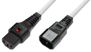 Assmann Cable IEC320 C14 / IEC LOCK C13 White 3m