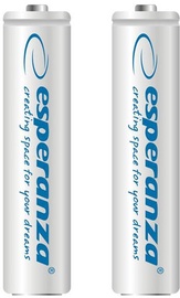 Esperanza Rechargaeble Batteries 2x AAA 1000mAh White