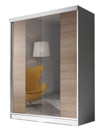 Idzczak Meble Bono BIS 02 Wardrobe w/ Mirror White/Sonoma Oak