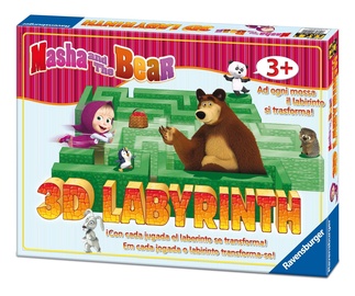Stalo žaidimas Ravensburger Game Masha And The Bear 3D Labyrinth 21180