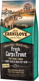 Sausā suņu barība Carnilove Fresh Adult, zivs, 12 kg