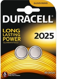 Duracell CR2025 Lithium Battery x2