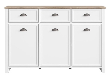 Black Red White Cannet 134x88cm White/Oak