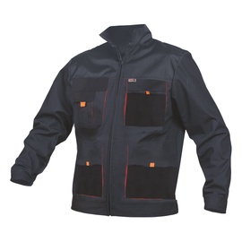 Darba jaka vīriešu Sara Workwear King 11-411, melna/oranža, kokvilna/poliesters, L izmērs