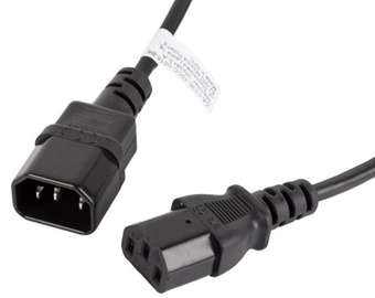 Lanberg Cable IEC C14/IEC C13 1.8m Black