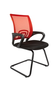 Apmeklētāju krēsls Chairman 696 V TW, melna/sarkana