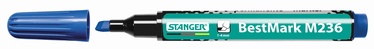 Перманентный маркер Stanger, синий, 10 шт.