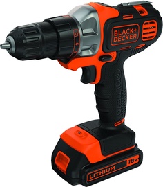 Puur koos akuga Black & Decker MT218KB-QW, 18 V, 1.5 Ah