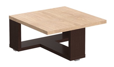 Kafijas galdiņš Skyland ST 884, brūna/ozola, 800x800x400 mm
