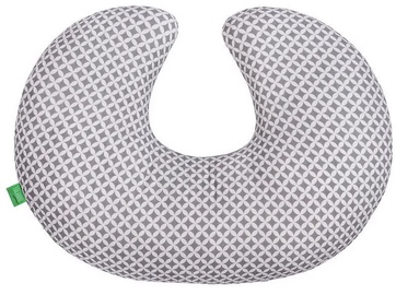 Lulando Crescent Shaped Nursing Pillow Grey 55x42cm