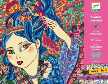 Djeco Workshops Cherry Tree Girls Workshop Felt Brushes