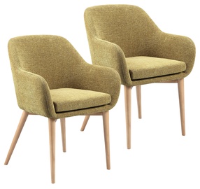 Home4you Chairs Monica Mustard Yellow 2pcs 20222