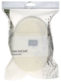 Губка для душа QVS Luxe Sisal Pad, бежевый