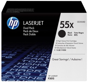 Tonerių kasetė HP LaserJet 55X, juoda