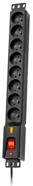 Lestar Rack Surge Protector 8 Outlet Black 3 m