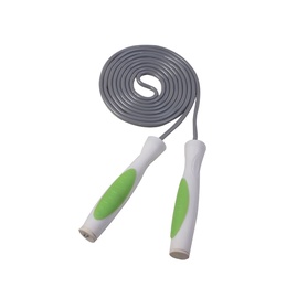 Скакалка VirosPro Sports LS3132, 275 см, белый/зеленый/серый
