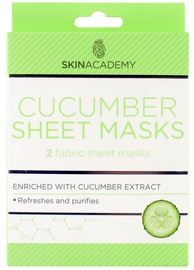 Skin Academy Sheet Cucumber Masks 2pcs