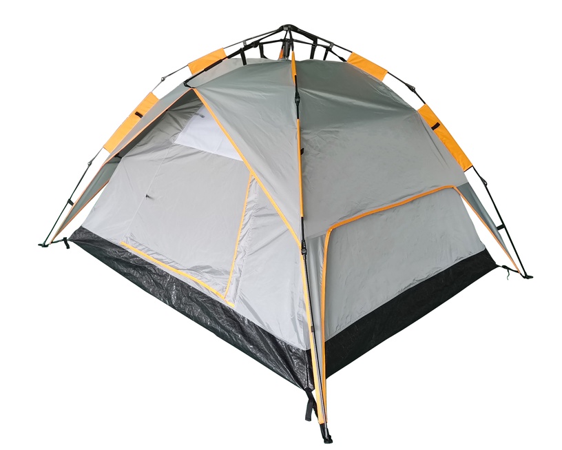 Trīsvietīga telts O.E.Camp RD-AT03-3, oranža/pelēka