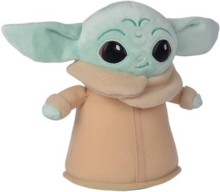 Mīkstā rotaļlieta Simba Star Wars Baby Yoda, zaļa/bēša, 18 cm