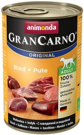 Влажный корм для собак Animonda GranCarno Original, говядина/индюшатина, 0.4 кг
