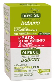 Babaria Olive Oil Anti Wrinkle Face Cream 50ml + 50ml Moisturising Face Cream SPF15