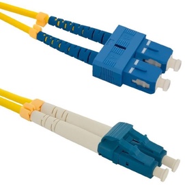 Qoltec SC-LC Optic Patch Cable Yellow 1m