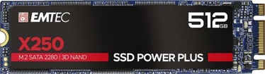 Kietasis diskas (SSD) Emtec X250 Power Plus, M.2, 512 GB