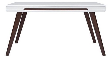 Обеденный стол c удлинением Black Red White Azteca Trio, коричневый/белый, 1450 мм x 850 мм x 760 мм