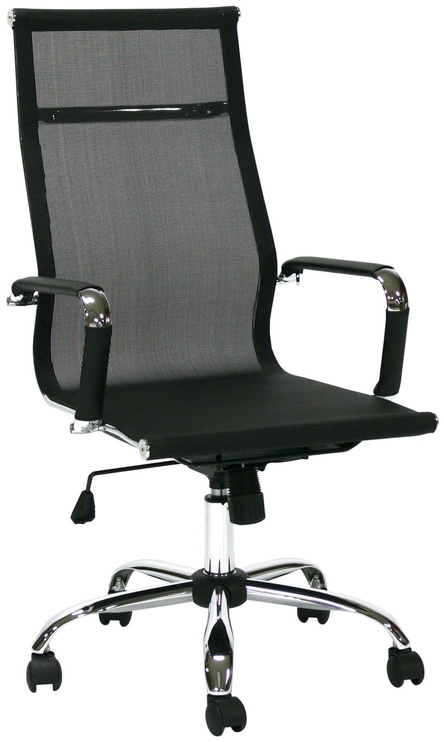 Biroja krēsls, 5.9 x 55 x 79 - 89 cm, melna