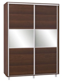 Bodzio SZP150 Sliding Wardrobe w/ Mirror 150x210cm Walnut