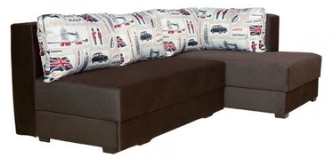 Bodzio Corner Sofa Judyta Right Velor Brown/London 1