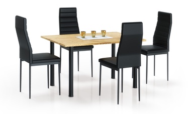 Pusdienu galds Halmar Adonis 2 Golden Oak/Black, 1200x800x760 mm