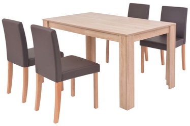 Обеденный комплект VLX 5 Pieces 243527, коричневый