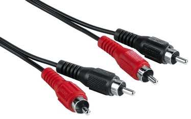 Hama Cable RCA x2 to RCA x2 Black 5m