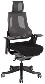 Офисный стул Home4you Wau, 4.9 x 65 x 112 - 129 см, черный/серый