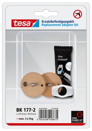 Kinnitusdetail Tesa 40348, 34 mm x 34 mm x 9 mm, pruun