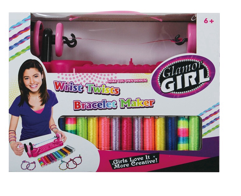 Apyrankių gaminimo rinkinys Glamor Girl Wrist Twists 514219242, įvairių spalvų