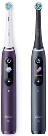 Электрическая зубная щетка Braun iO Series 8, черный/фиолетовый