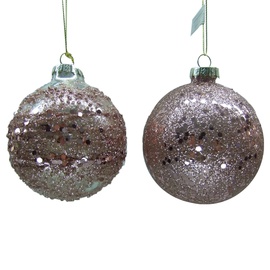 Ziemassvētku eglītes rotaļlieta Christmas Touch EBD94D318/SH81172, rozā, 4 gab.