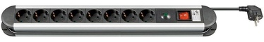 Goobay 93002 Power Strip 8 Sockets Black 1.4m