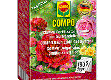 Trąšos rožėms ilgo veikimo Compo, 1 kg