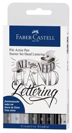 Фломастер Faber Castell Pitt Artist Pen Lettering, односторонние, 8 шт.