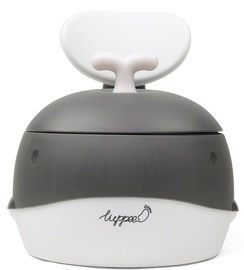 Laste WC pott Luppee Whale, valge/must