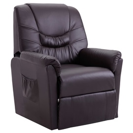 Кресло VLX Reclining 248978, коричневый, 90 см x 82 см x 104 см