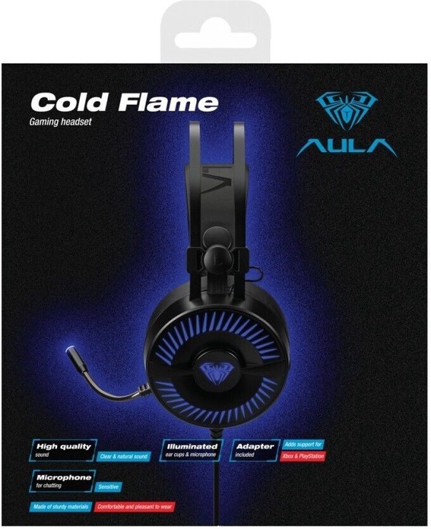 Laidinės ausinės Aula Cold Flame, juoda