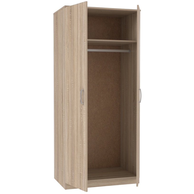 Riidekapp Domoletti Niko NIKS80-D30F, tamm, 82 cm x 52.7 cm x 185 cm