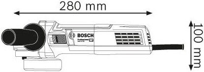 Шлифовальная машина Bosch GWS 9-125, 900 Вт