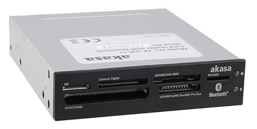 Atmiņas karšu lasītājs Akasa Card Reader USB 2.0 3.5" with Bluetooth